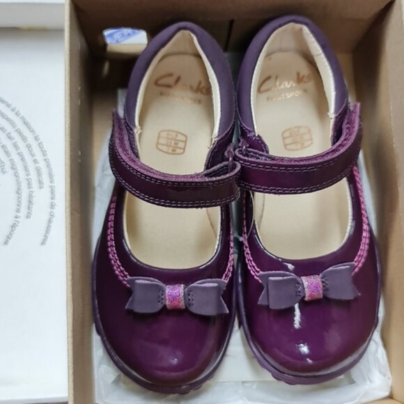 Clarks Infant Girls First Shoes Ella Emma - Picture 5 of 6